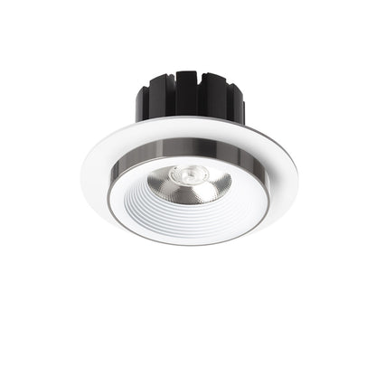 RENDL recessed light SHARM R I recessed white black chrome 230V LED 10W 24° 3000K R14567 2