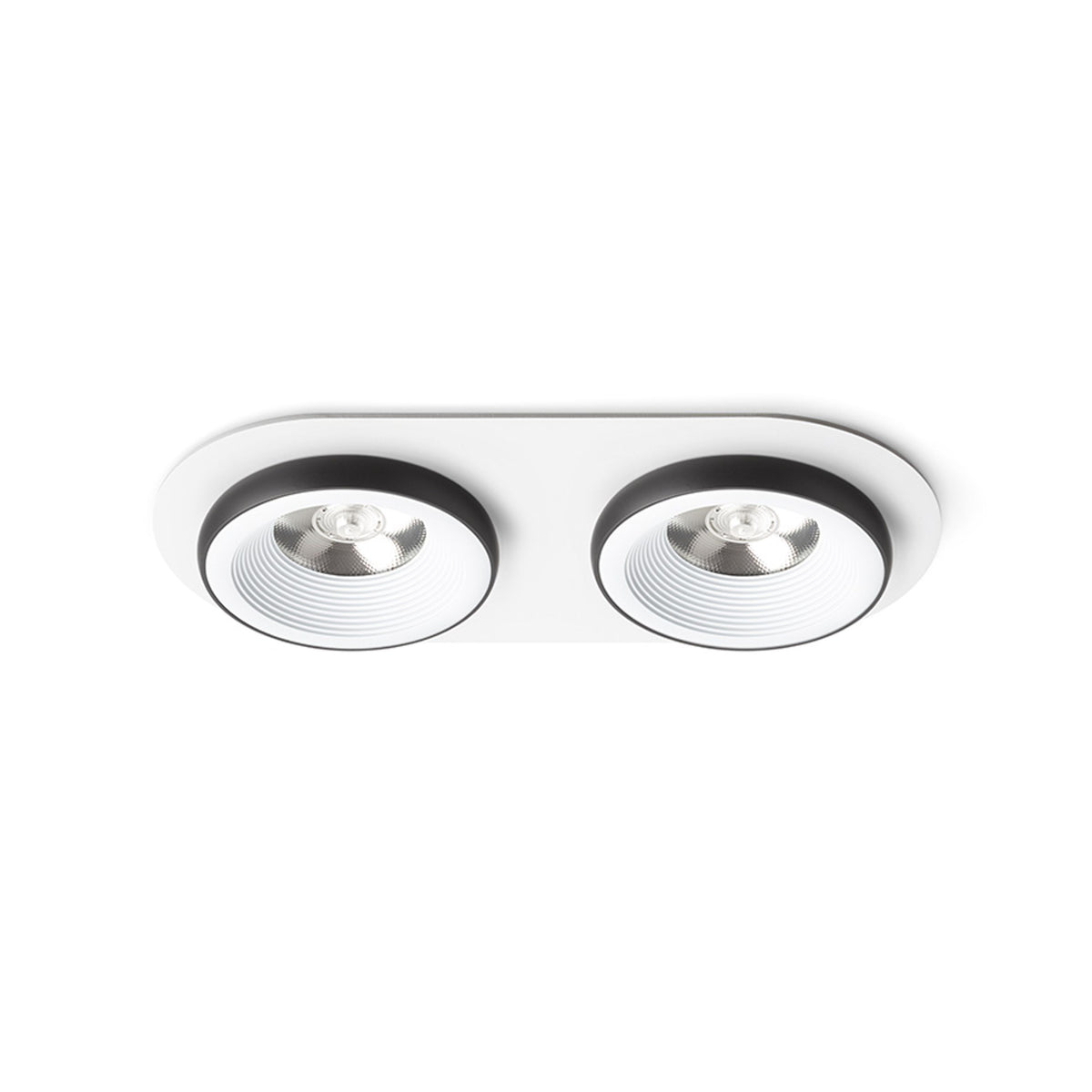 RENDL recessed light SHARM R II recessed white/black 230V LED 2x10W 24° 3000K R14572 1