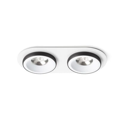 RENDL recessed light SHARM R II recessed white/black 230V LED 2x10W 24° 3000K R14572 1
