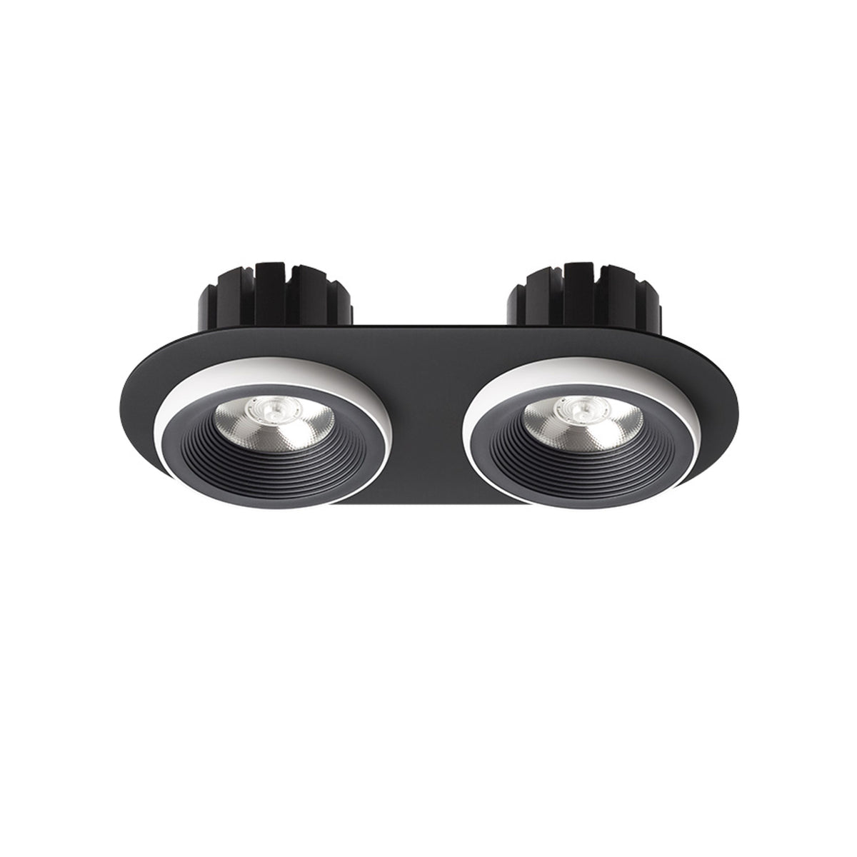 RENDL recessed light SHARM R II recessed black/white 230V LED 2x10W 24° 3000K R14573 2