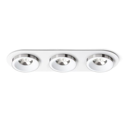 RENDL recessed light SHARM R III recessed white chrome 230V LED 3x10W 24° 3000K R14574 1