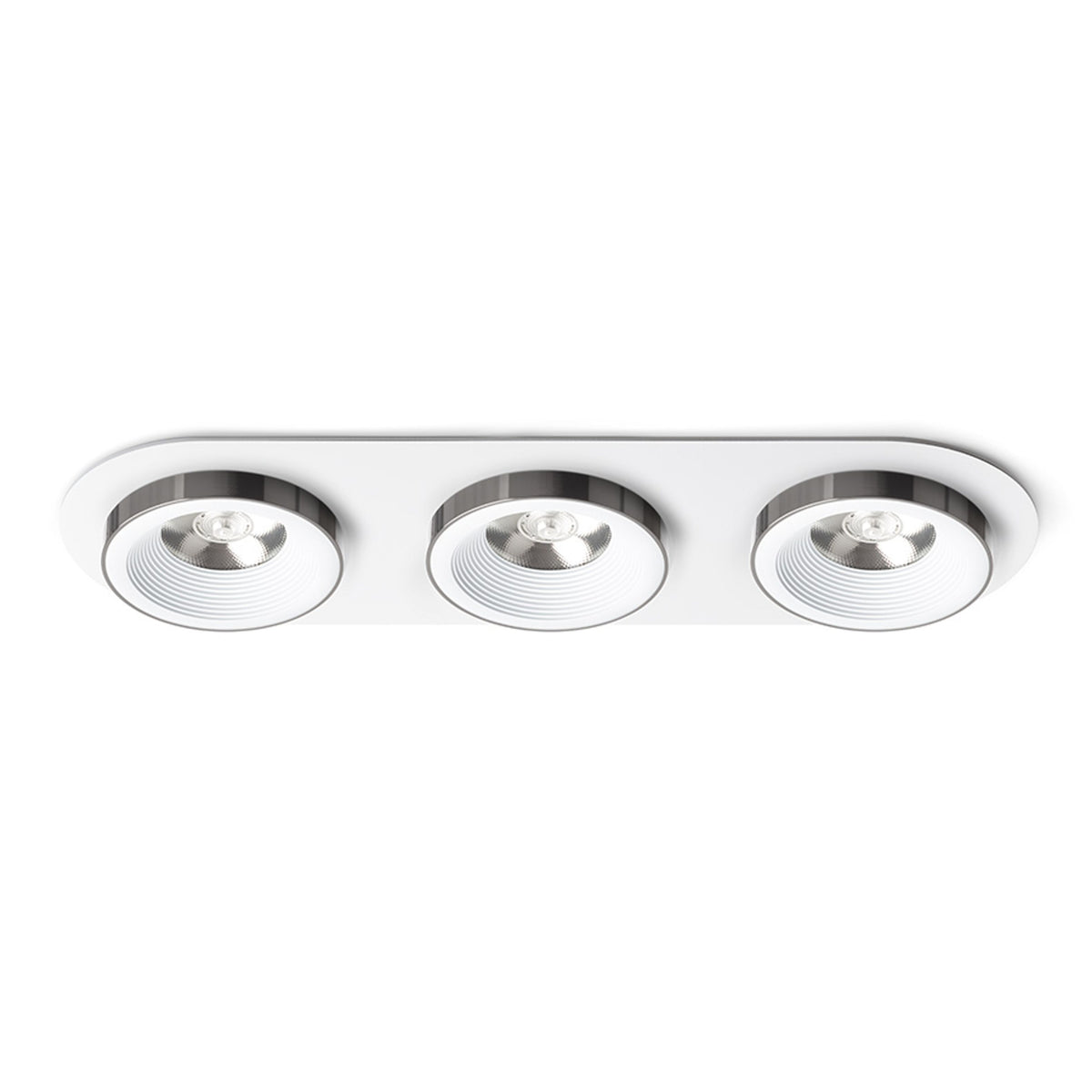 RENDL recessed light SHARM R III recessed white black chrome 230V LED 3x10W 24° 3000K R14575 1