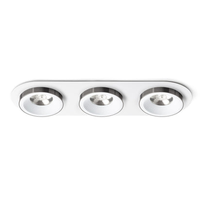 RENDL recessed light SHARM R III recessed white black chrome 230V LED 3x10W 24° 3000K R14575 1