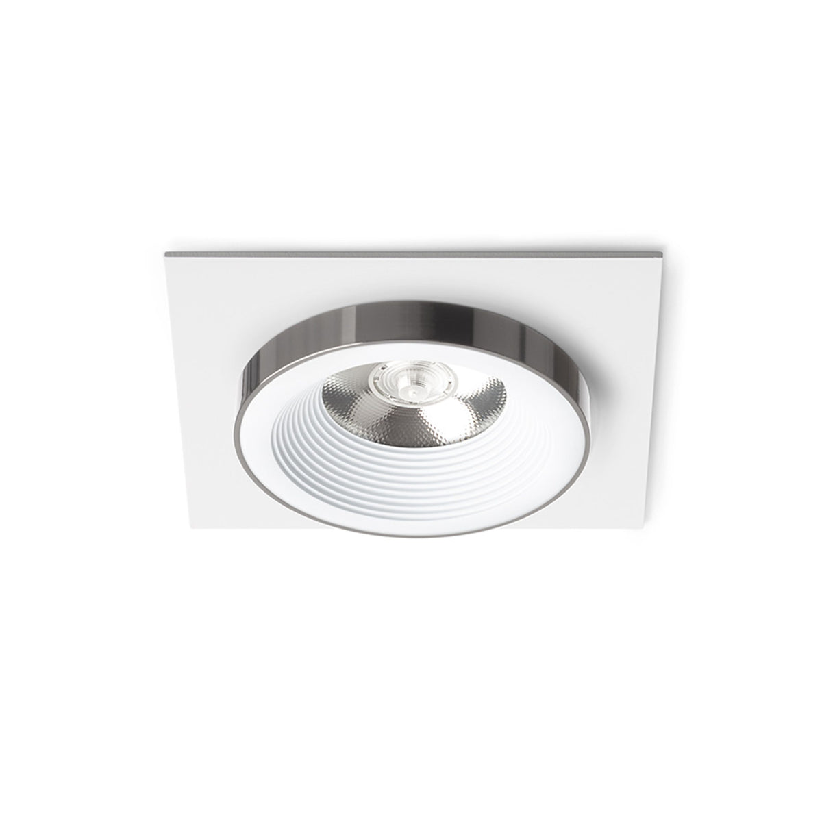 RENDL recessed light SHARM SQ I recessed white black chrome 230V LED 10W 24° 3000K R14579 1