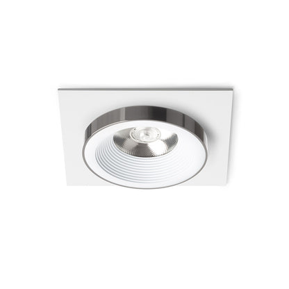 RENDL recessed light SHARM SQ I recessed white black chrome 230V LED 10W 24° 3000K R14579 1