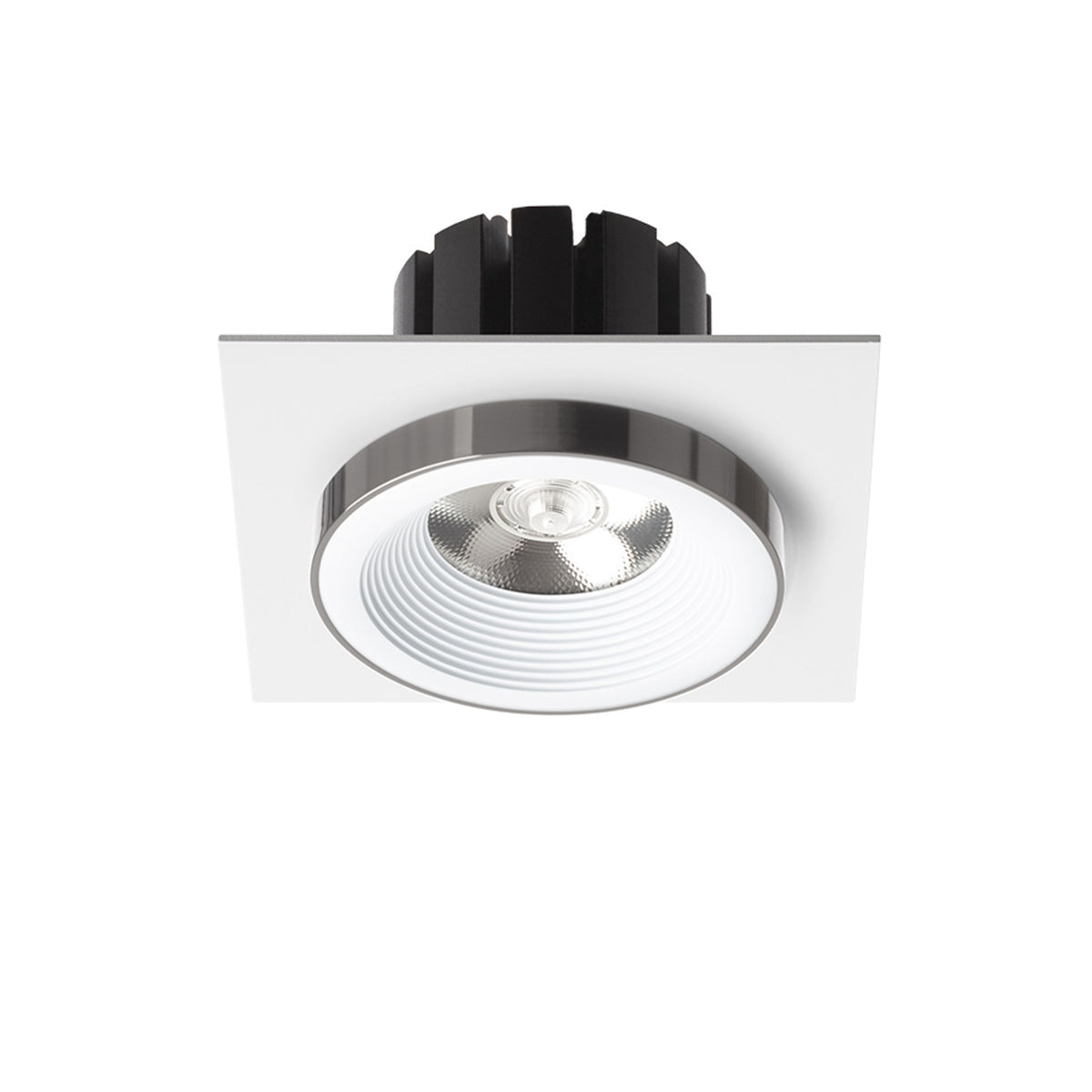 RENDL recessed light SHARM SQ I recessed white black chrome 230V LED 10W 24° 3000K R14579 2