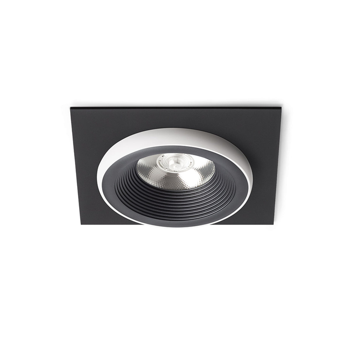RENDL recessed light SHARM SQ I recessed black/white 230V LED 10W 24° 3000K R14581 1