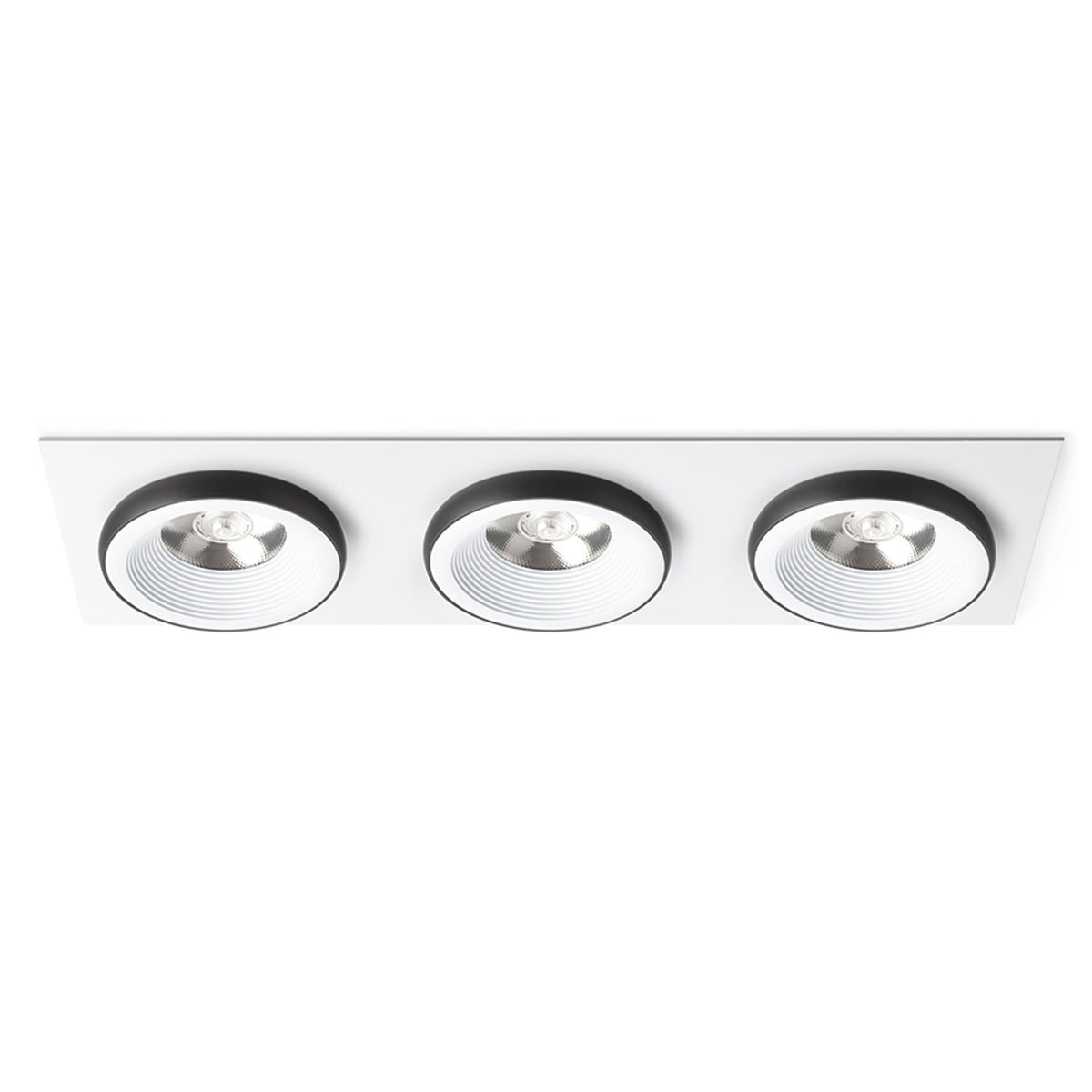 RENDL recessed light SHARM SQ III recessed white/black 230V LED 3x10W 24° 3000K R14588 1