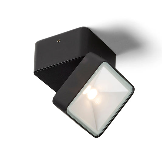 RENDL outdoor lamp FLAVIO SQ surface mounted black 230V LED 6W 110° IP54 3000K R14592 1