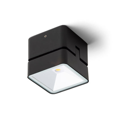 RENDL outdoor lamp FLAVIO SQ surface mounted black 230V LED 6W 110° IP54 3000K R14592 2