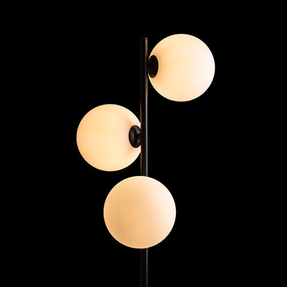 RENDL floor lamp ETHERIA floor black opal-colored glass 230V LED G9 3x7W R14593 4