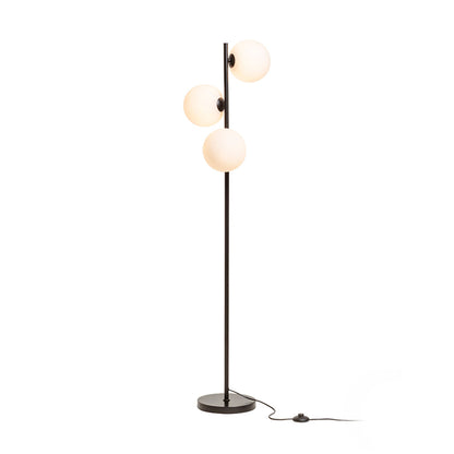 RENDL floor lamp ETHERIA floor black opal-colored glass 230V LED G9 3x7W R14593 5